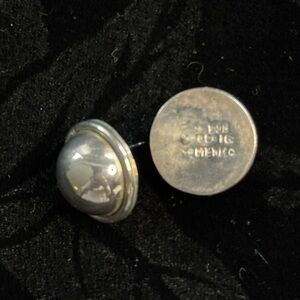 PRICE CUT ! CLOSET CLEAR OUT!!! VINTAGE TAXCO STERLING SILVER 3/4 Round Earrings